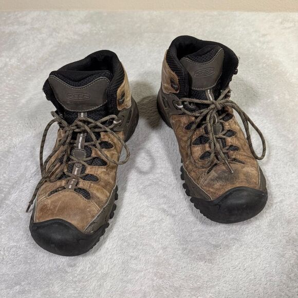 Keen Targhee III Hiking Boots Men's 11.5 Brown‎ Leather Mid Height Waterproof - Picture 1 of 7